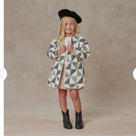 Rylee & Cru quilted longline patchwork kids jacket size 2-3Y - Picture 4 of 7